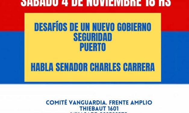 Charla del senador Charles Carrera