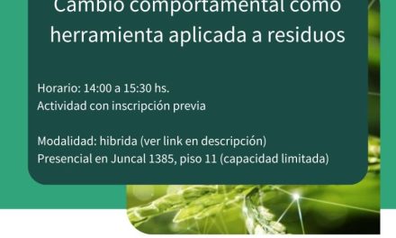 Charla: “Cambio comportamental como herramienta aplicada a residuos”