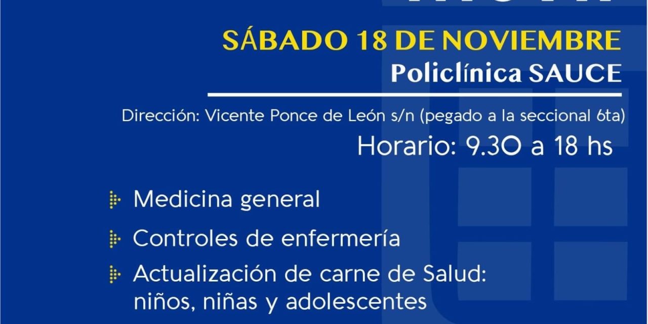 Policlínica Móvil en Sauce