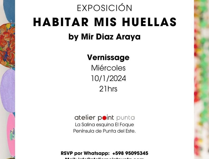 Exposición «Habitar mis huellas», en donde lo estático y el movimiento son puestos en tensión