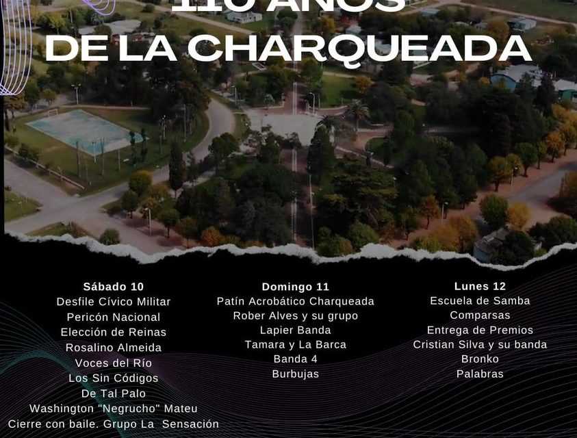 110 años de La Charqueada con tres días de Festejos