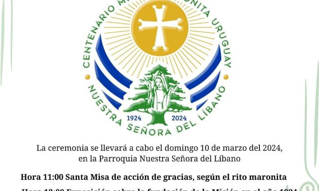 Orden Maronita celebra su centenario en Uruguay