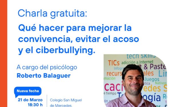 Charla con el psicólogo Roberto Balaguer: ¿dónde y cuándo será?