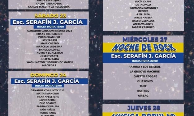 Festival del Olimar: Comunicado sobre ausencia y grilla seleccionada