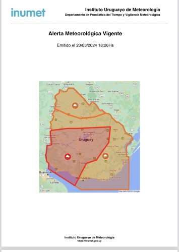 alerta metereológica