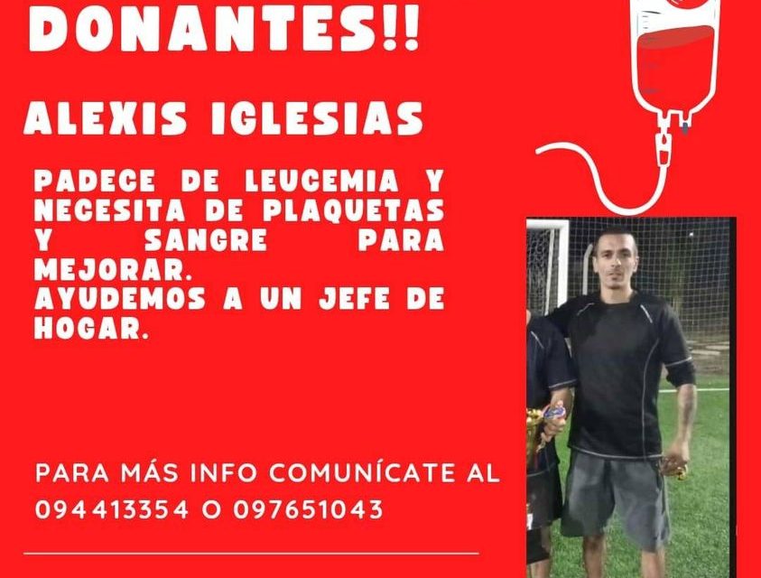 Se necesitan donantes de plaquetas y sangre