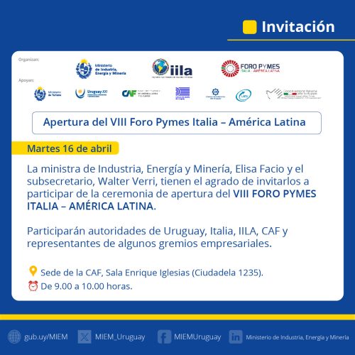 Invitacioìn VIII Foro Pymes