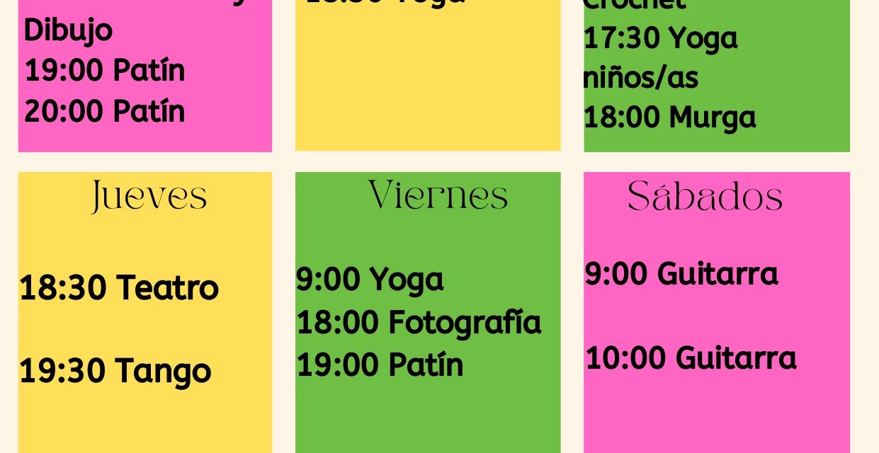 Cursos en el Municipio A