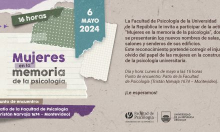 Mujeres en la memoria de la Psicología