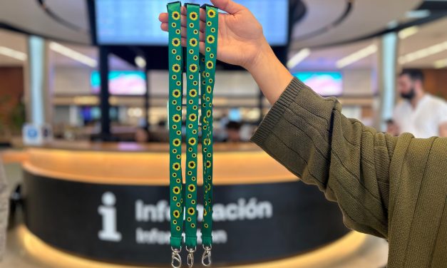 Aeropuerto de Carrasco adopta programa global de collar de Girasoles