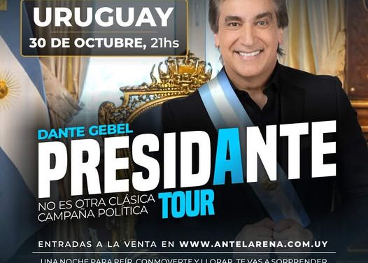 Llega a Uruguay el PresiDante que persuade a multitudes con un mensaje sencillo pero profundo