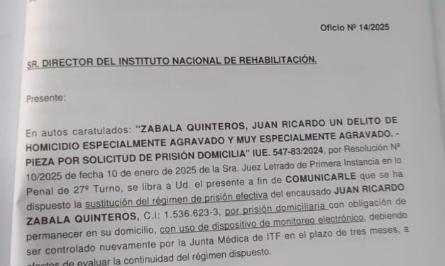 Preocupación del abogado Javier Barrios Bove sobre la situación del procesado por el homicidio de Cecilia Fontana de Heber
