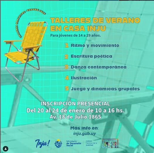 Talleres de Verano en Casa INJU: ¿de qué se trata?