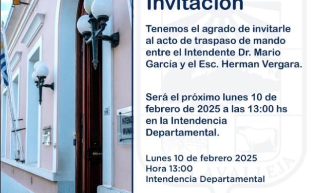 Lavalleja: Traspaso de mando de Mario García a Herman Vergara