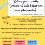 Acredita EB 2026: ¿Sabías que… podés terminar el ciclo básico con una sola prueba?