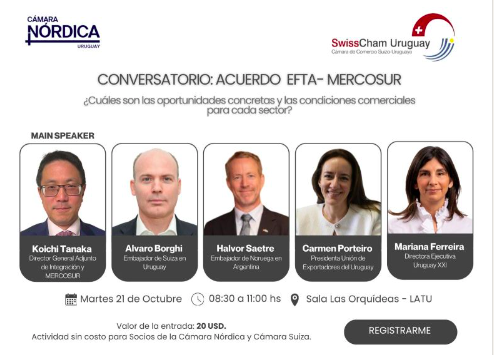 Conversatorio sobre el acuerdo EFTA–MERCOSUR