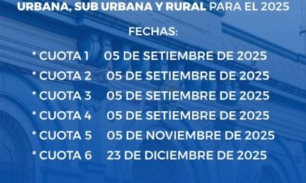 Cerro Largo: Nuevo calendario de pago de Contribución Inmobiliaria Urbana, Sub Urbana y Rural 2025