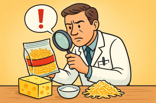 queso rallado adulterado