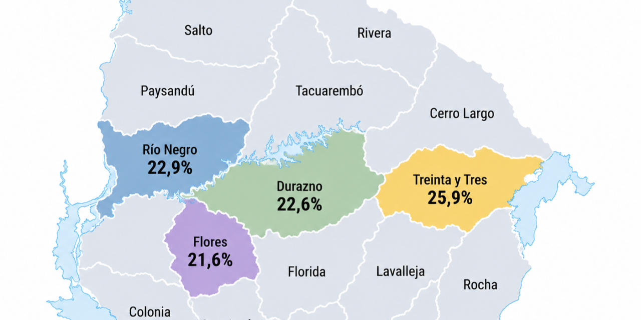 ¿Cuál es el peso de tu departamento según el porcentaje de vínculos laborales de los funcionarios públicos?