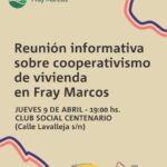 Reunión informativa en Fray Marcos sobre cooperativismo de vivienda