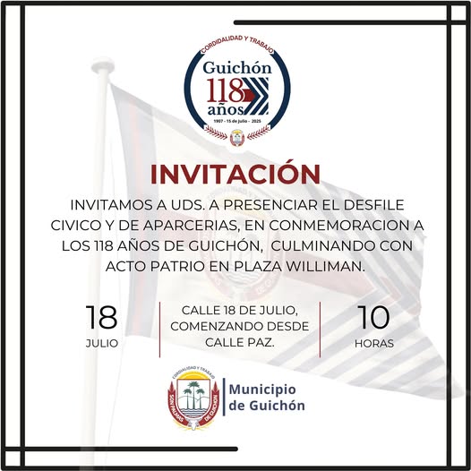 Se vienen los 118 años de Guichón