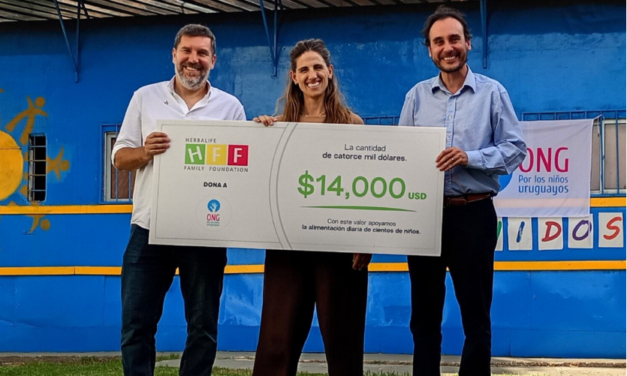 Herbalife renovó su apoyo a la ONG por los niños uruguayos “El Vagón” con una donación de U$S 14.000 para fortalecer programas alimentarios