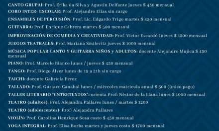 Talleres 2025 en el Centro Cultural Nacional La Paloma