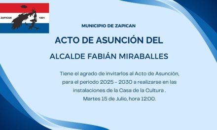 Acto de asunción en el Municipio de Zapicán