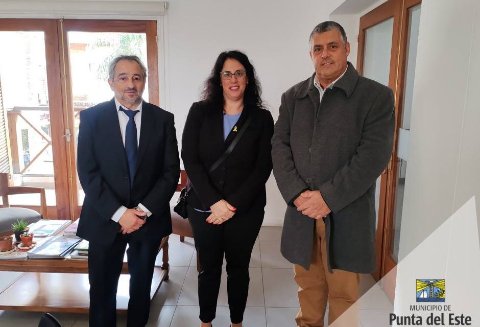 Alcalde reelecto Javier Carballal se reunió con el alcalde José Costa y la embajadora de Israel, Michal Hershkovitzen