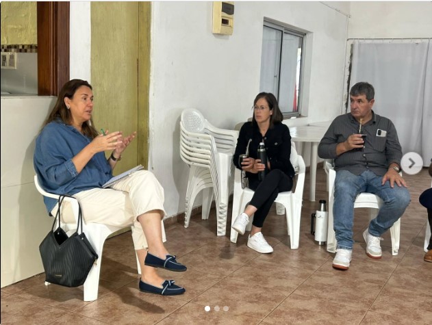 María de Lima se reunió con trabajadores de Lactalis