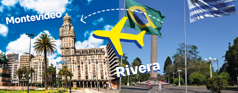 Nueva ruta aérea Montevideo–Rivera a partir del 1º de diciembre