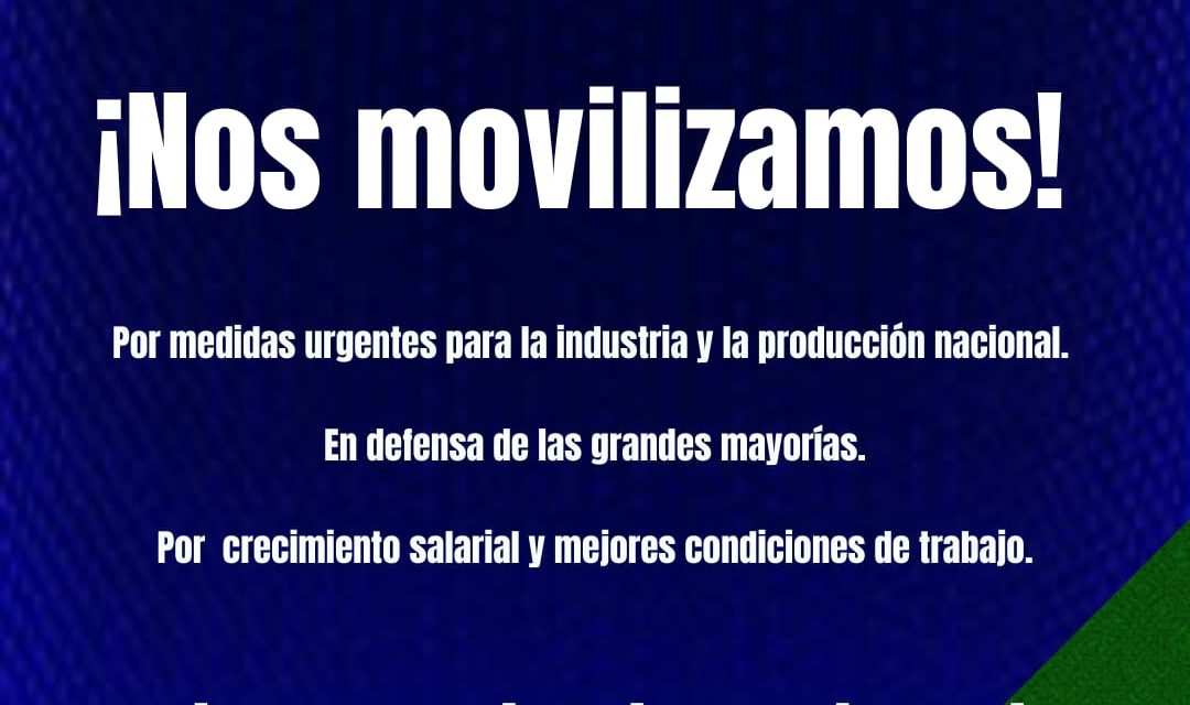 Confederación de Sindicatos Industriales se moviliza con oratoria frente al MEF