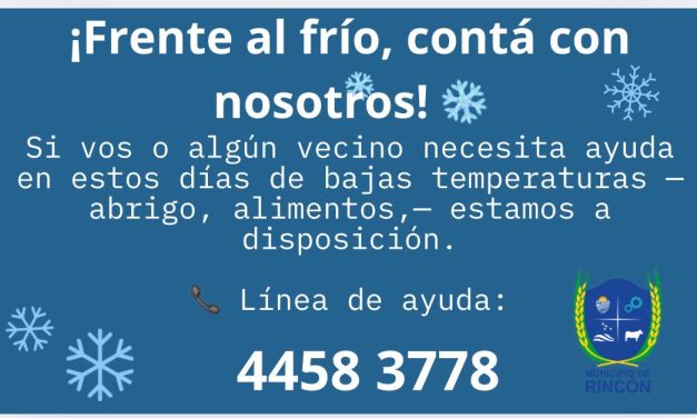 Municipio de Rincón solidario ante ola de frío