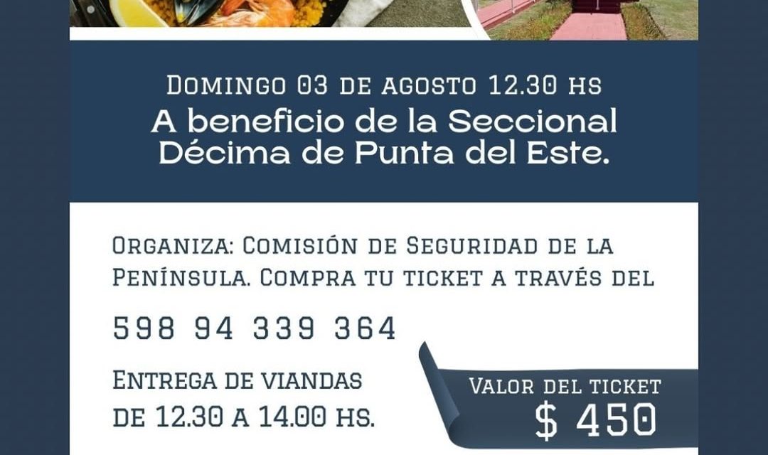 Paella a beneficio de quienes nos cuidan: ¿cuándo y dónde?