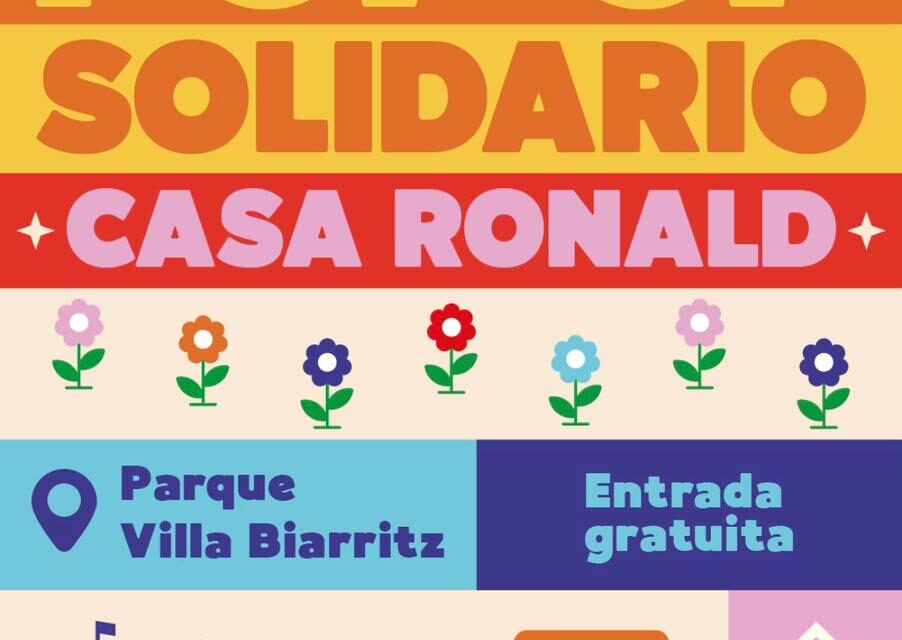 POP-UP SOLIDARIO CASA RONALD: DOMINGO 23 DE NOVIEMBRE EN PARQUE VILLA BIARRITZ