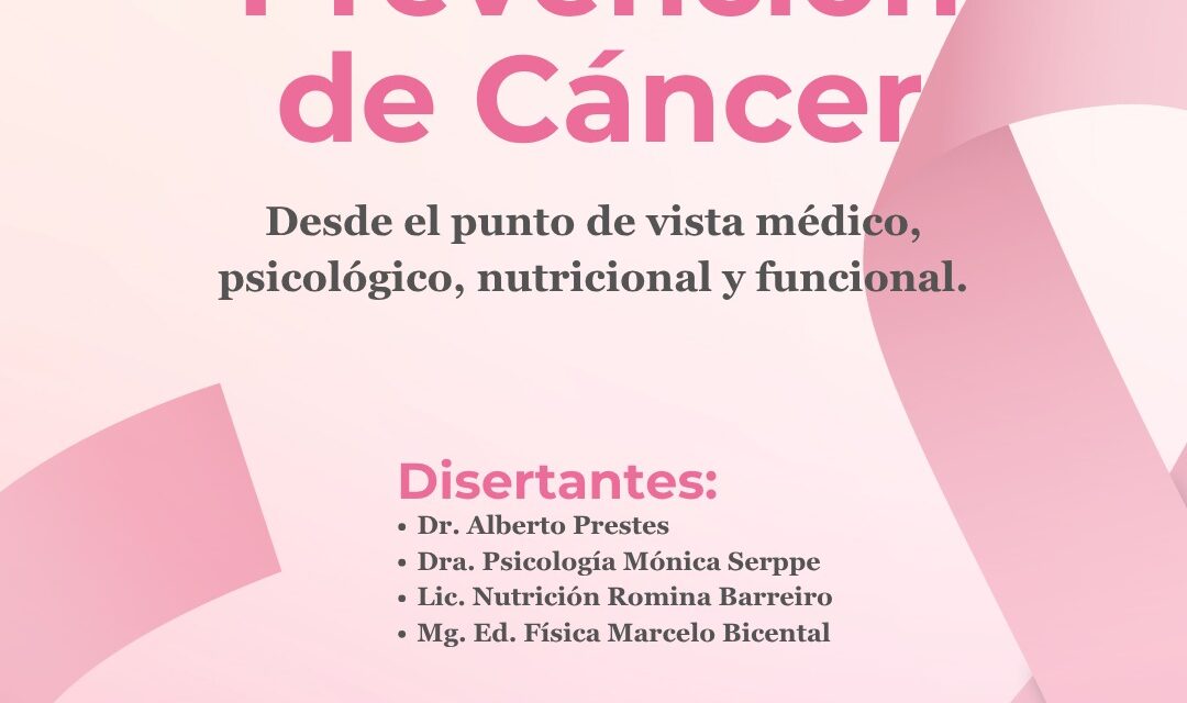 Charla gratuita sobre prevención del cáncer