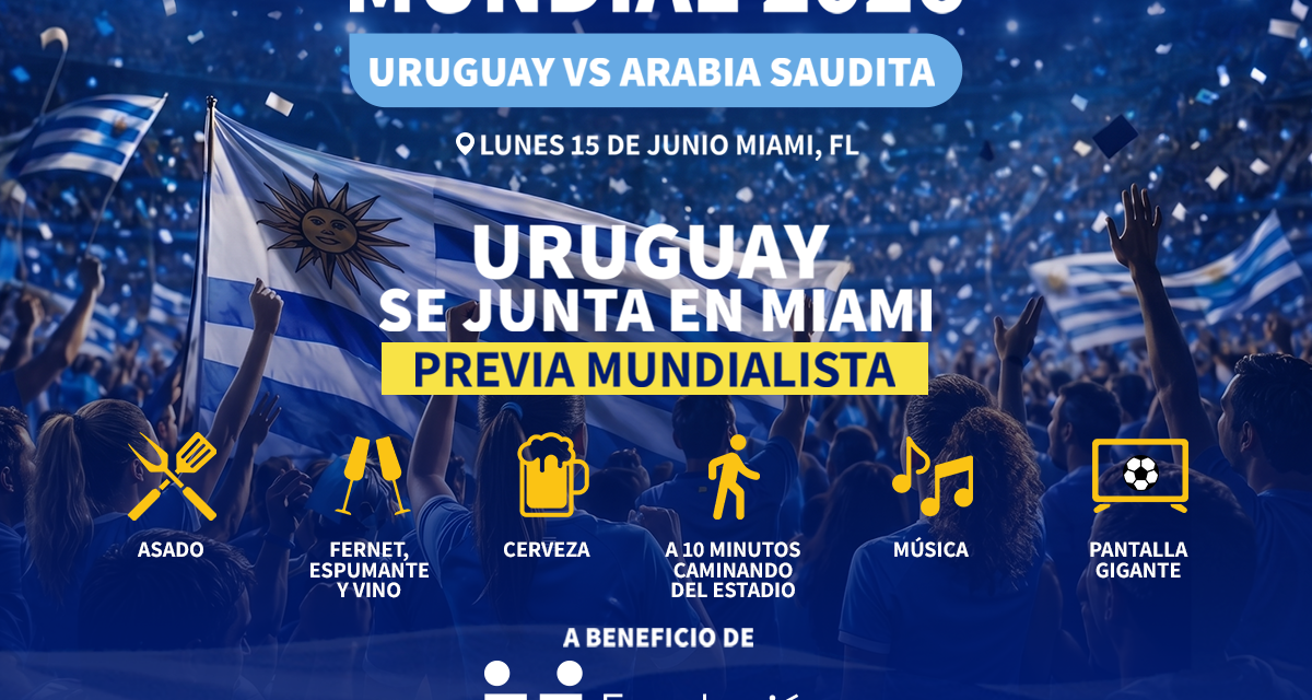 Previa mundialista en Miami a beneficio de Fundación ReachingU
