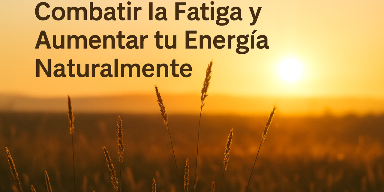 Guía para combatir la fatiga y aumentar tu energía naturalmente