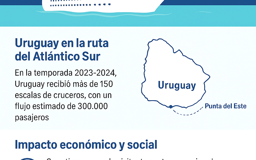 El impacto del turismo de cruceros en Uruguay: motor de desarrollo y oportunidades