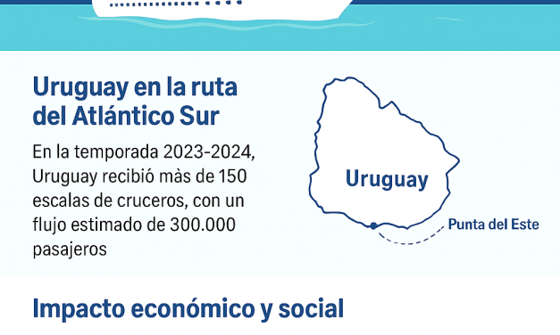 El impacto del turismo de cruceros en Uruguay: motor de desarrollo y oportunidades