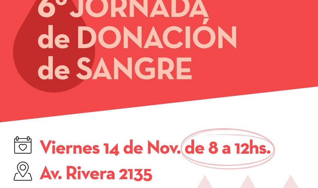 6ta. jornada de donación de sangre organizada por el Centro Cristiano del Cordón y el Servicio Nacional de Sangre