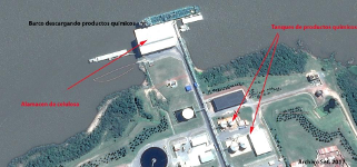 Movus ante derrame de ácido en Puerto de UPM en Fray Bentos