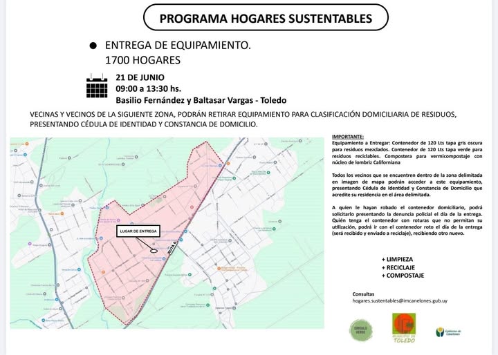 Entrega de contenedores en Toledo