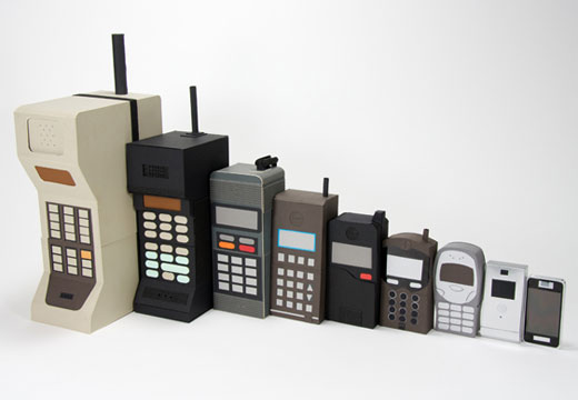 La evolución de los celulares 1995-2012