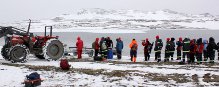 La primer Escuela de Investigación Antártica ya trabajan en campo