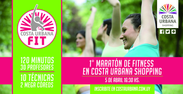 Costa Urbana Shopping invita a ejercitarse al ritmo de su primera maratón de fitness