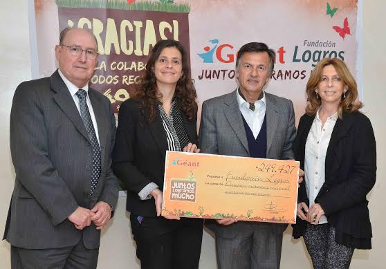 Géant recaudó importante monto para el programa de huertas orgánicas de Fundación Logros