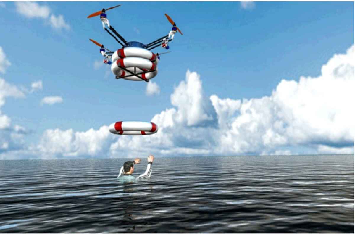 Drones para socorrer a bañistas en peligro