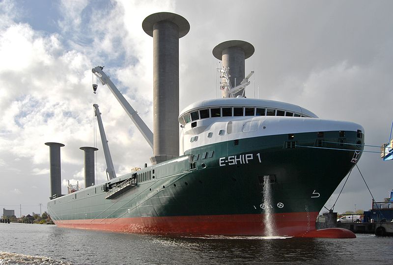 Uruguay recibe a E-ship 1, el primer buque carguero impulsado por energía éolica