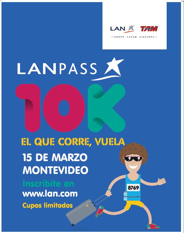 LAN y TAM lanzan primera carrera de LANPASS 10K en Montevideo